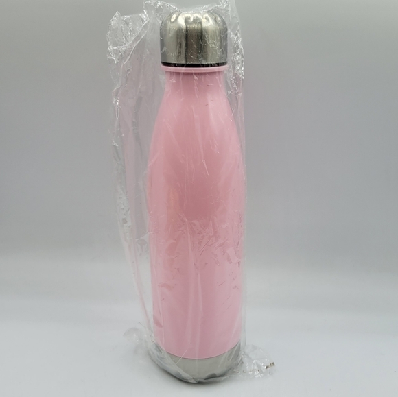 Bridesmaid Reusable Water Bottle Pink Gold lettering - Picture 2 of 3